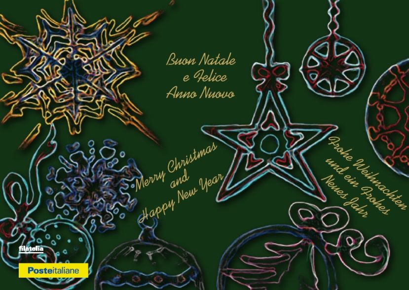 Cartolina Buon Natale e Felice Anno Nuovo