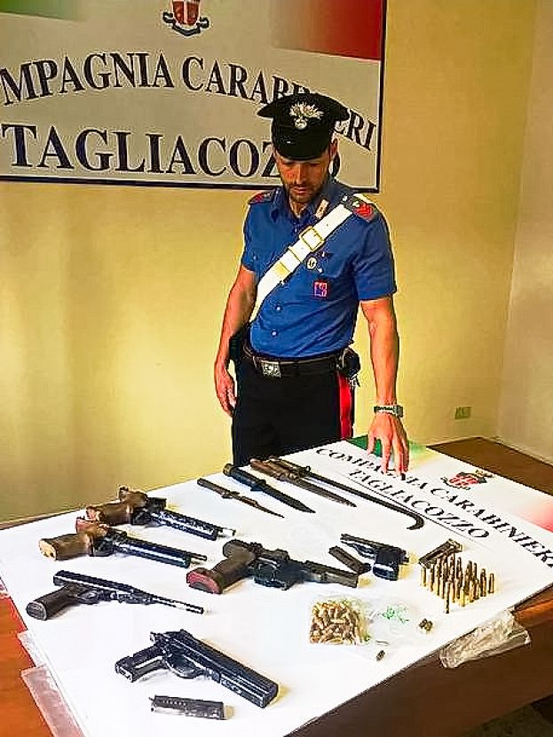 Armi sequestrate dai Carabinieri