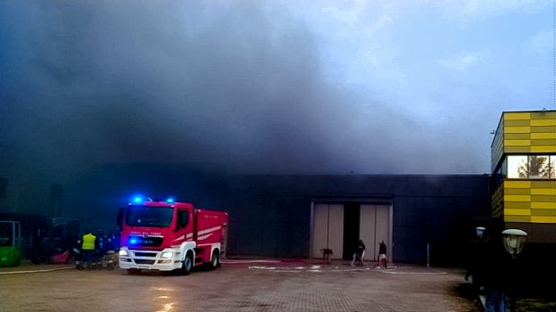 Incendio allo stabilimento di Madama Oliva a Carsoli