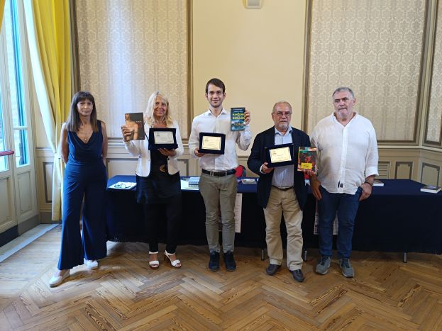 eddy lovaglio, delegato pierluigi panza, gabriele raho, editore laurana, claudio ardigò