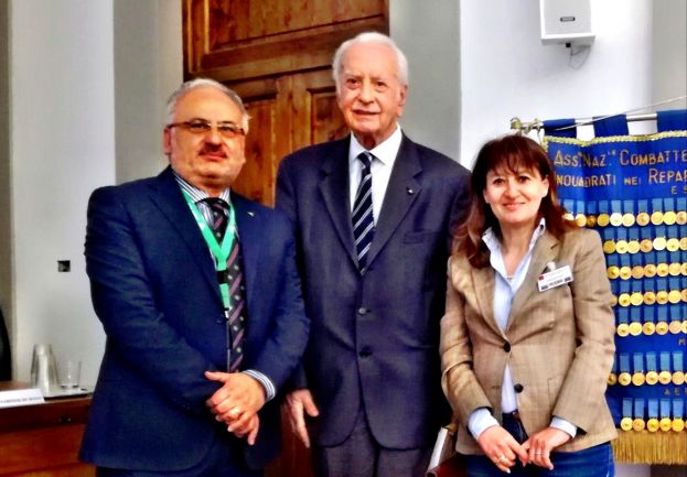Da sinistra, Autore Fagnani, Presidente De Bosis, Presidente Proietti