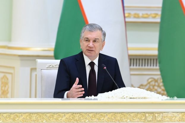 Il Presidente Shavkat Mirziyoyev