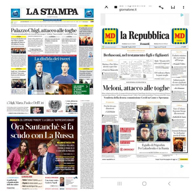 Prime pagine